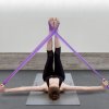 3 ks súprava jógových odporových pásov, TPE elastické pásy so 4 úrovňami odporu, športové cvičebné vybavenie na fitness, jogu, pilates a silový tréning