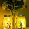Solárna lampášová rozprávková svetielka – Záhradná dekorácia, vonkajšia závesná sklenená lampa s mrazivým efektom skla