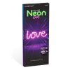 Neónová LED lampa - ružový „Love“ - 3 x AA + USB - 34 x 1,6 x 12,5 cm