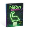 Neónová LED lampa - zelený dinosaurus - 3 x AA + USB - 25,9 x 8,5 x 24,3 cm