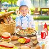 Pikniková súprava s burgerom, pizzou a hranolkami