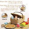 Pikniková súprava s burgerom, pizzou a hranolkami