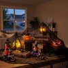Halloweenový záves - čierny, textil - 76 x 228 cm
