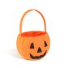 Halloweenový filcový košík - oranžový - 16 x 20 cm