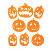Halloweenová 3D gélová okenná dekorácia - tekvica - 30 x 30 cm - 9 ks / balenie