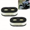 2 ks, vzduchový filter na kosačku, kompatibilný s motormi série Briggs And Stratton 593260, 798452