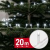 Svetelná reťaz – 20 m – studená biela – 400 LED – 220–240 V – 6 W – priehľadný kábel