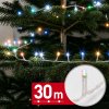 Svetelná reťaz – 30 m – farebná – 600 LED – 220–240 V – 6 W – priehľadný kábel