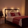 Svetelná reťaz – 30 m – teplá biela – 600 LED – 220–240 V – 6 W – zelený kábel