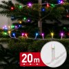 Svetelná reťaz – 20 m – farebná – 400 LED – 100–240 V – 6 W – priehľadný kábel