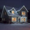 Svetelná reťaz – 30 m – studená biela – 600 LED – 220–240 V – 6 W – priehľadný kábel