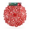 Prestieranie – červené – metalický efekt – okrúhle – PVC – 38 cm