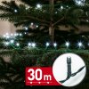 Svetelná reťaz – 30 m – studená biela – 600 LED – 220–240 V – 6 W – zelený kábel
