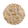 Prestieranie – zlaté – metalický efekt – okrúhle – PVC – 38 cm
