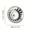 Nerezová kuchynská zátka s filtrom na drez