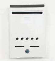 Vonkajšia poštová schránka so vzorom hviezd
