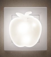 Teplé biele LED svetlo Jablko - 230 V