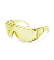 Profesionálne ochranné okuliare s UV filtrom žlté