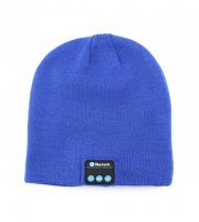 Bluetooth čiapka modrá