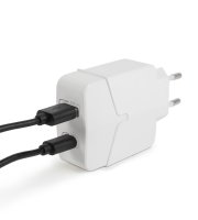 Sieťový adapter USB + Type-C PD18W s rýchlonabíjaním - biela