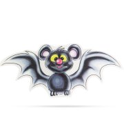 Halloweenska RGB LED dekorácia - samolepiaca - netopier