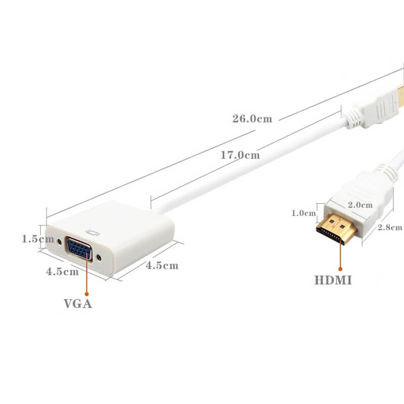 Redukcia HDMI na VGA