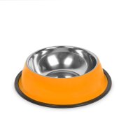 Miska pre psy - 15 cm - oranžová