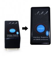 Prepínateľný mini Bluetooth OBD2 univerzálny čítač chybových kódov auto diagnostika
