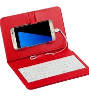 Puzdro na mobil s klávesnicou červené