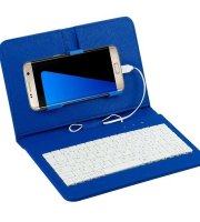 Puzdro na mobil s klávesnicou modré 