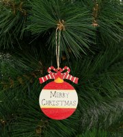 Ozdoba na vianočný strom - guľa - zavesitelná - 8 x 10 cm