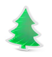 LED čarovné zrkadlo - mini  vianočný strom - na batérie