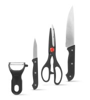 Sada kuchynských nožov -  so škrabkou a nožnicami