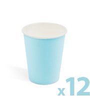Papierový pohár - modrý - 2,5 dl - 12 ks / balenie