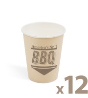 Papierový pohár - BBQ - 2,5 dl - 12 ks / balenie