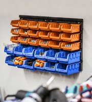 Nástenné organizačné krabice - 30 plastových krabíc - 640 x 375 x 175 mm
