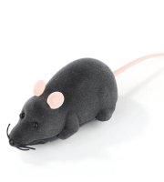 Hračka pre mačky myš na diaľkové ovládanie Sivá s ružovými ušami