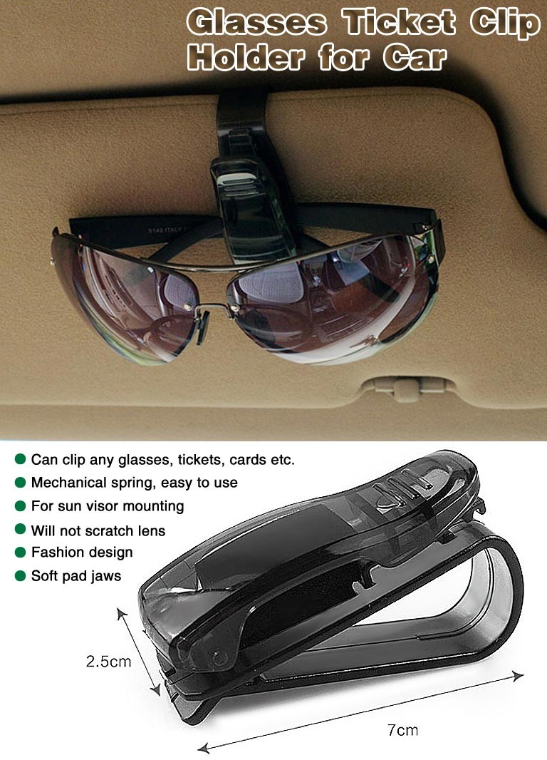Univerzálny držiak na okuliare, slnečné okuliare do auta