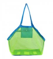 Sieťovaná plážová taška modrá