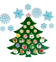 Vianočná samolepiaca nálepka na stenu - adventný kalendár