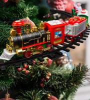 Železnica na vianočný strom - so zvukom a svetlom - na batérie