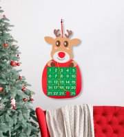Vianočný adventný kalendár - Sob - značenie na suchý zips