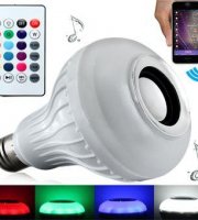 Bluetooth RGB LED žiarovka s reproduktorom a diaľkovým ovládaním