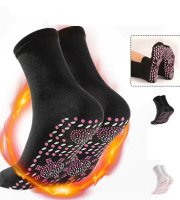 Ponožky na zateplenie nôh - 1 pár - čierne