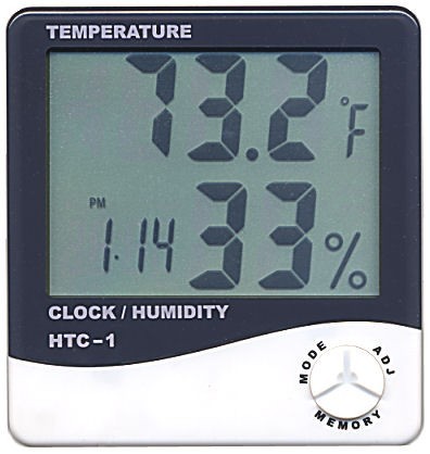 Digitálna meteostanica, teplomer, vlhkomer, stolové hodiny