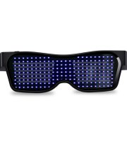 Párty okuliare s LED displejom Modré
