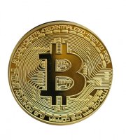 Bitcoin dekoračná minca