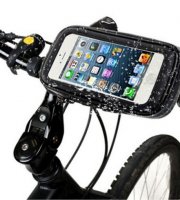 Vodotesný držiak telefónu s USB portom na bicykel