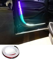 Tuning LED pásik na dvere auta farebný-biely
