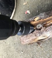 Štiepací kužeľ na drevo s adaptérom HEX